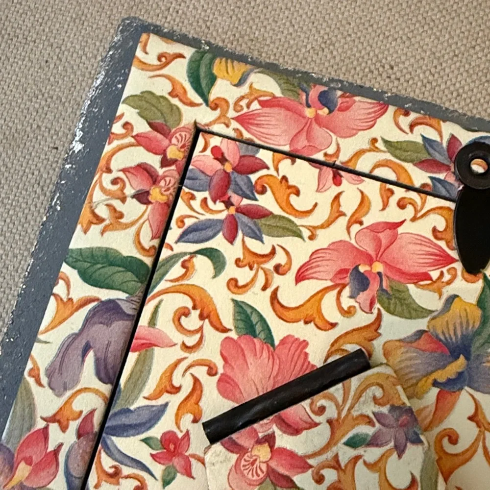 NWT Doratex Firenze Handmade in Italy 4”x6” metallic leaf vintage look frame